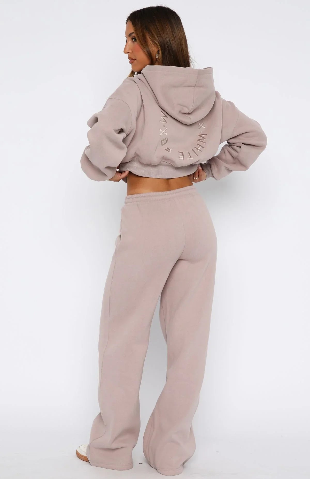 Stay Lifted Wide Leg Sweatpants Cinnamon
