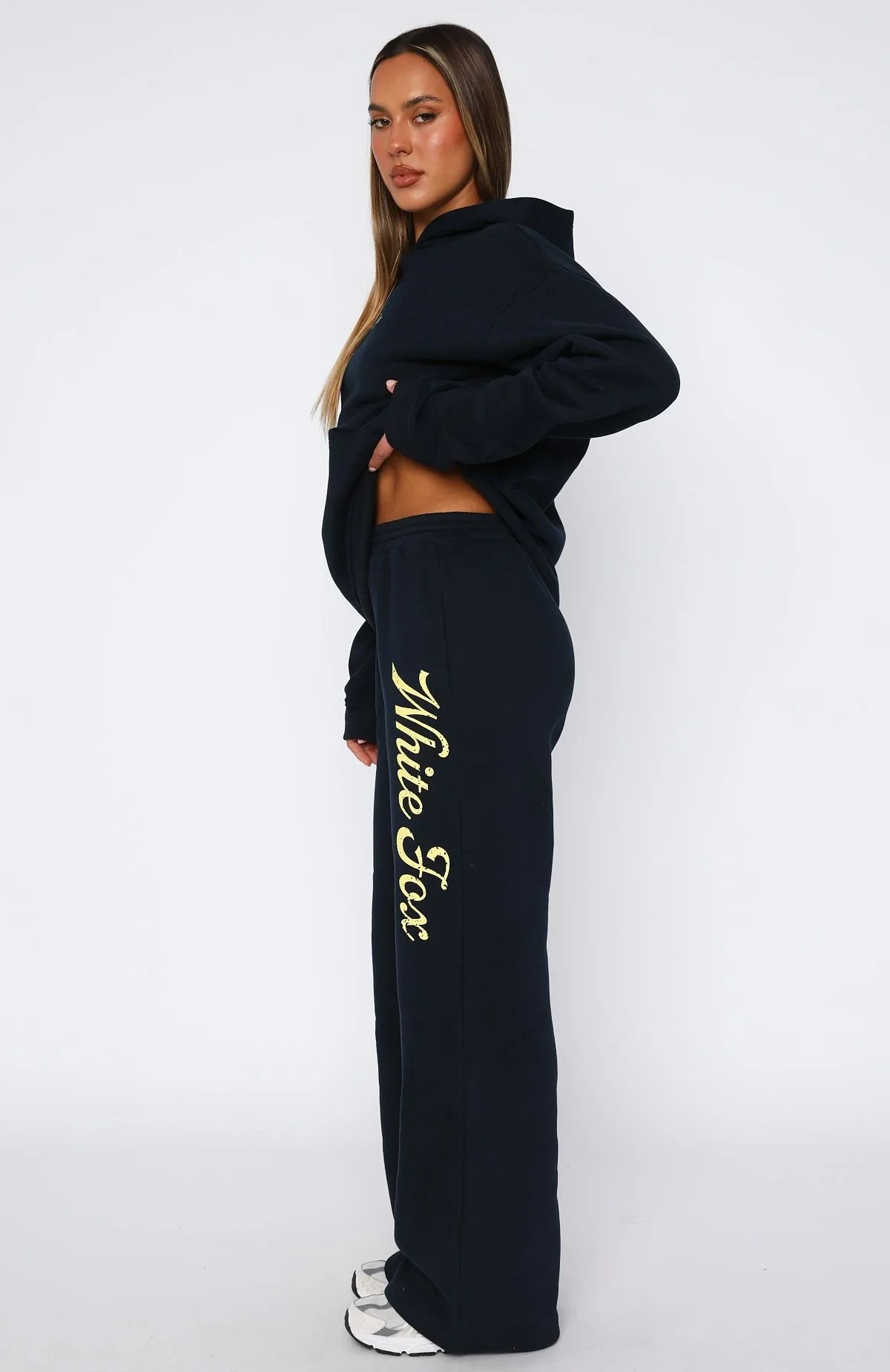 The Good Life Wide Leg Sweatpants Navy