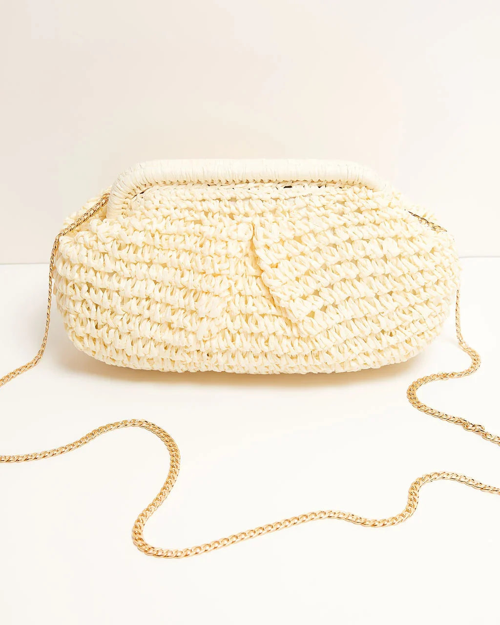 Poolside Straw Pouch Clutch