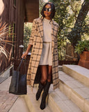Cider Season Plaid Coat