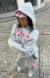 From The Archives Jaxx Oversized Hoodie Dark Grey Marle