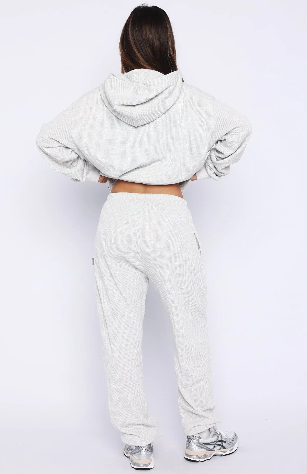 Moving Out Waffle Sweatpants Light Grey Marle