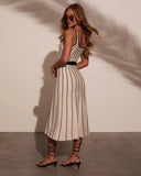 Tell Me More Contrast Midi Dress