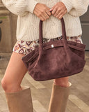 Aleenah Suede Slouchy Tote