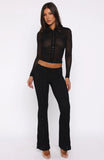 On My Own Wave Pants Black