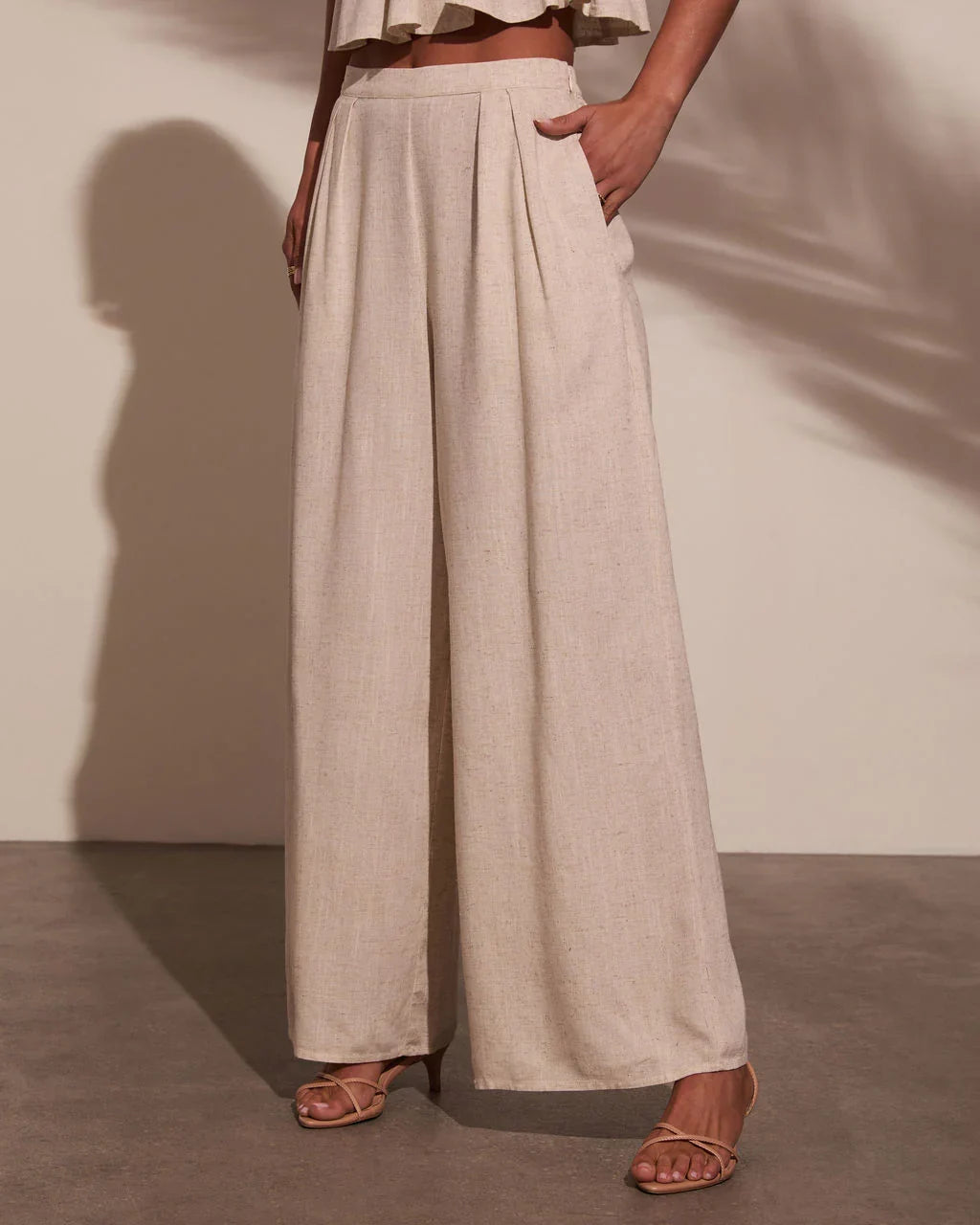 Pipper Pleated Linen Pant