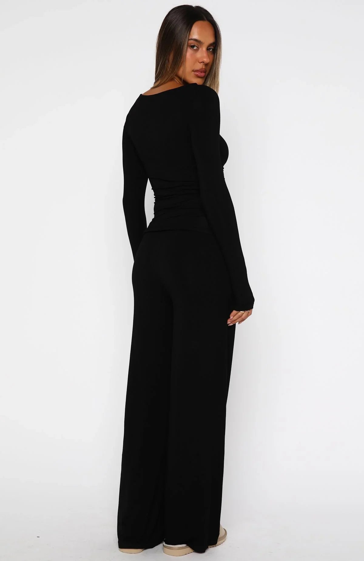 Softly Slumbering Pyjama Set Black