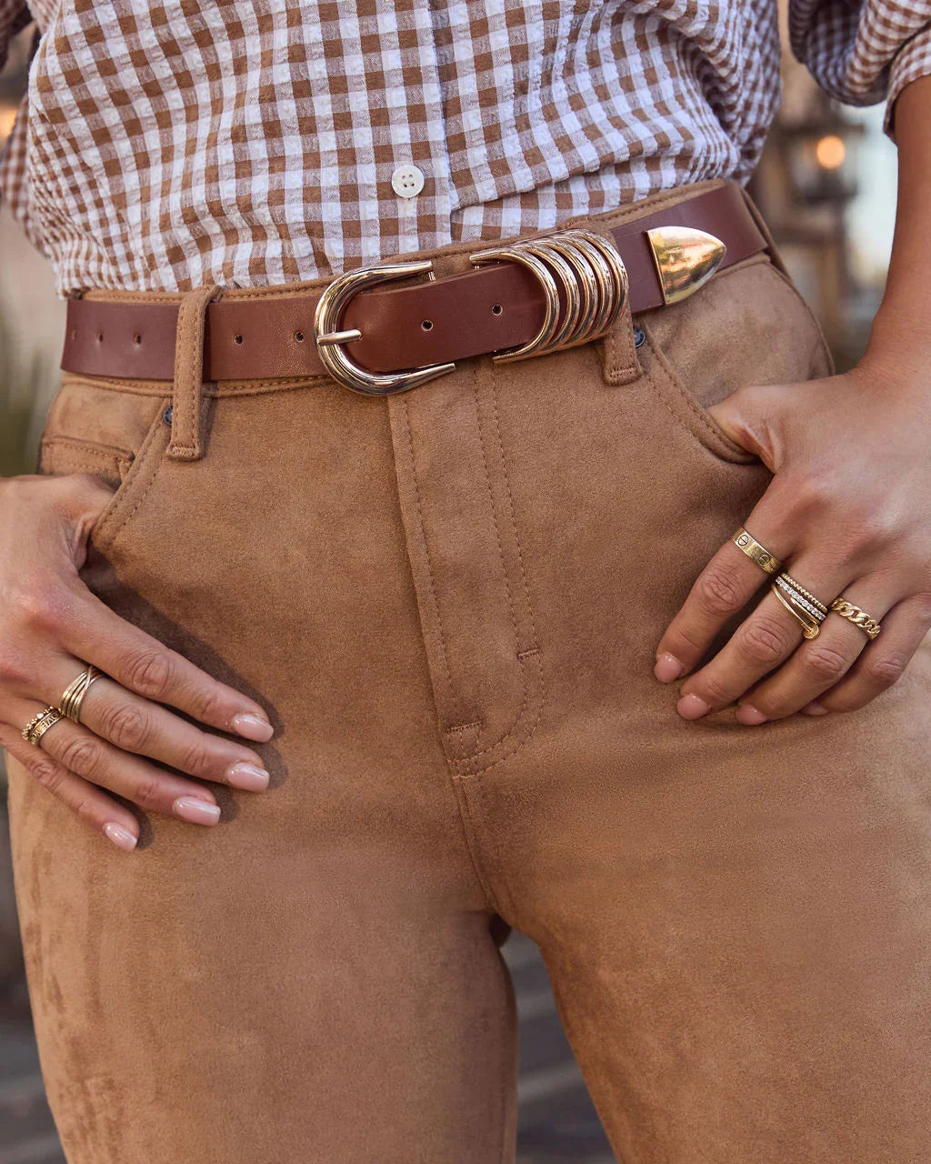 Greer Stacked Buckle Belt