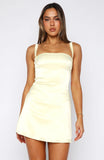 Just A Girl Mini Dress Lemon
