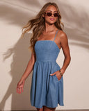 Adrianne Denim Mini Dress