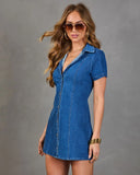Carraway Denim Mini Shirt Dress