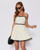 Selena Contrast Trim Mini Dress