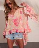 Sunbeam Series Floral High Low Top