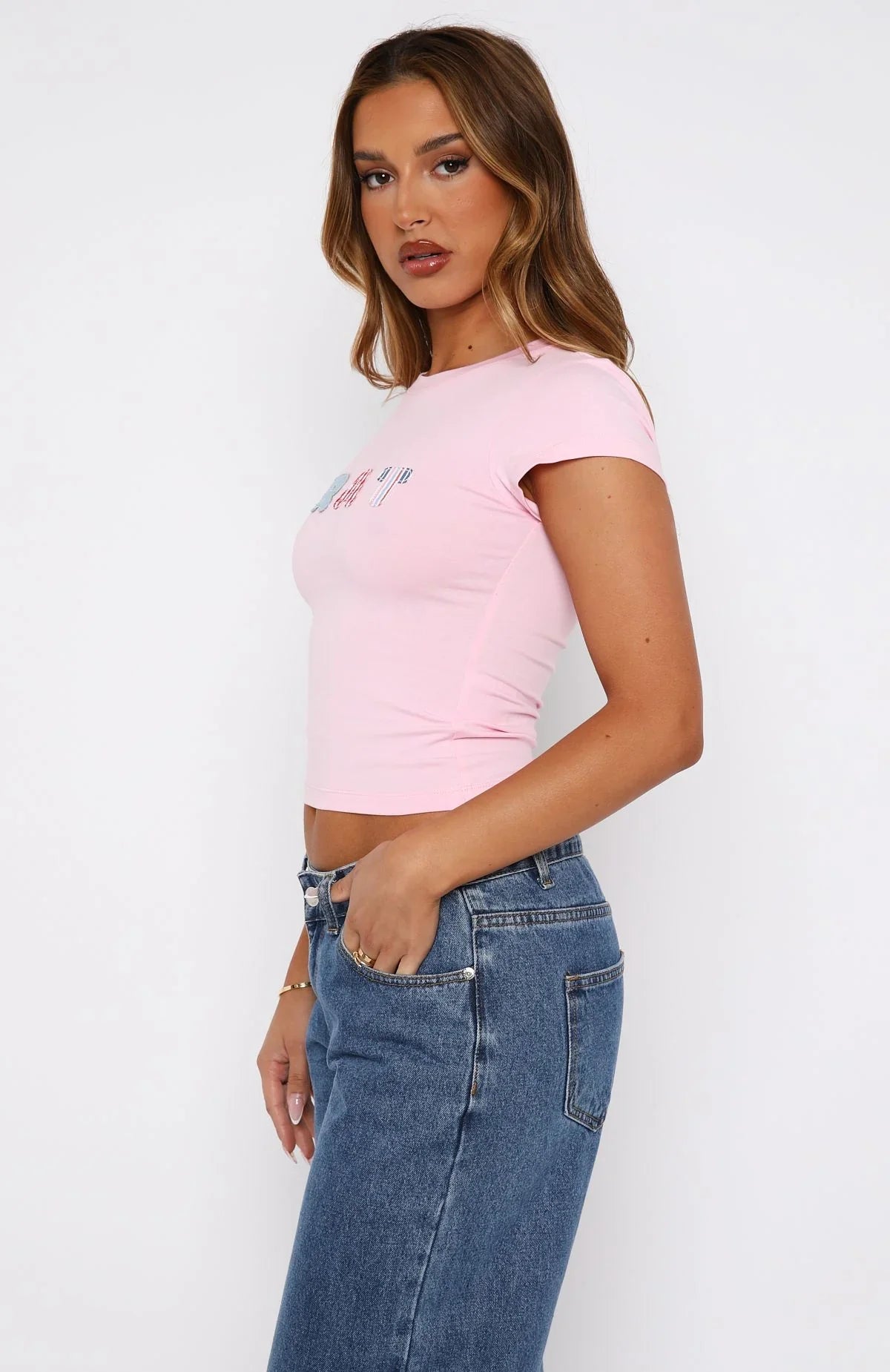 Pretty In Pink Baby Tee Baby Pink