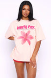 Got That Glow Oversized Tee Peach