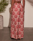Deep Trance Abstract Wide Leg Pants