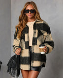 Fading Hour Heavyweight Brushed Plaid Jacket