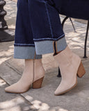 Rowyn Faux Suede Heeled Bootie