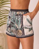 Island Current Abstract Printed Shorts