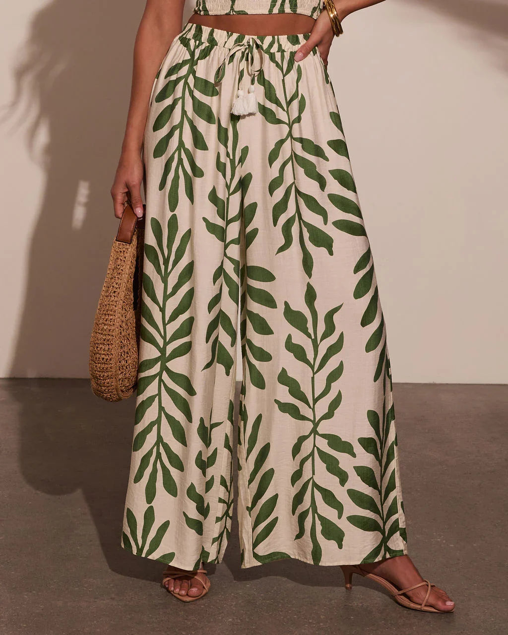 Sol Escape Tropical Drawstring Pants