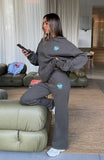 With Love For You Wide Leg Sweatpants Volcanic