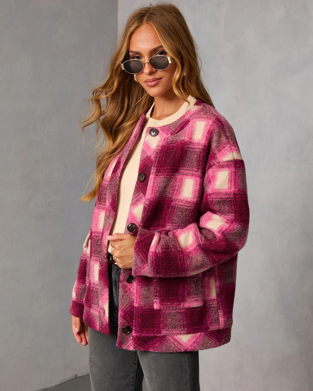 Eloura Brushed Plaid Jacket