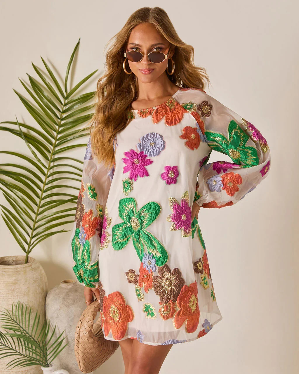 Bloomtide Shift Mini Dress