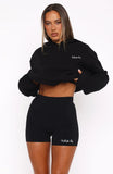 Match Your Words Bike Shorts Black