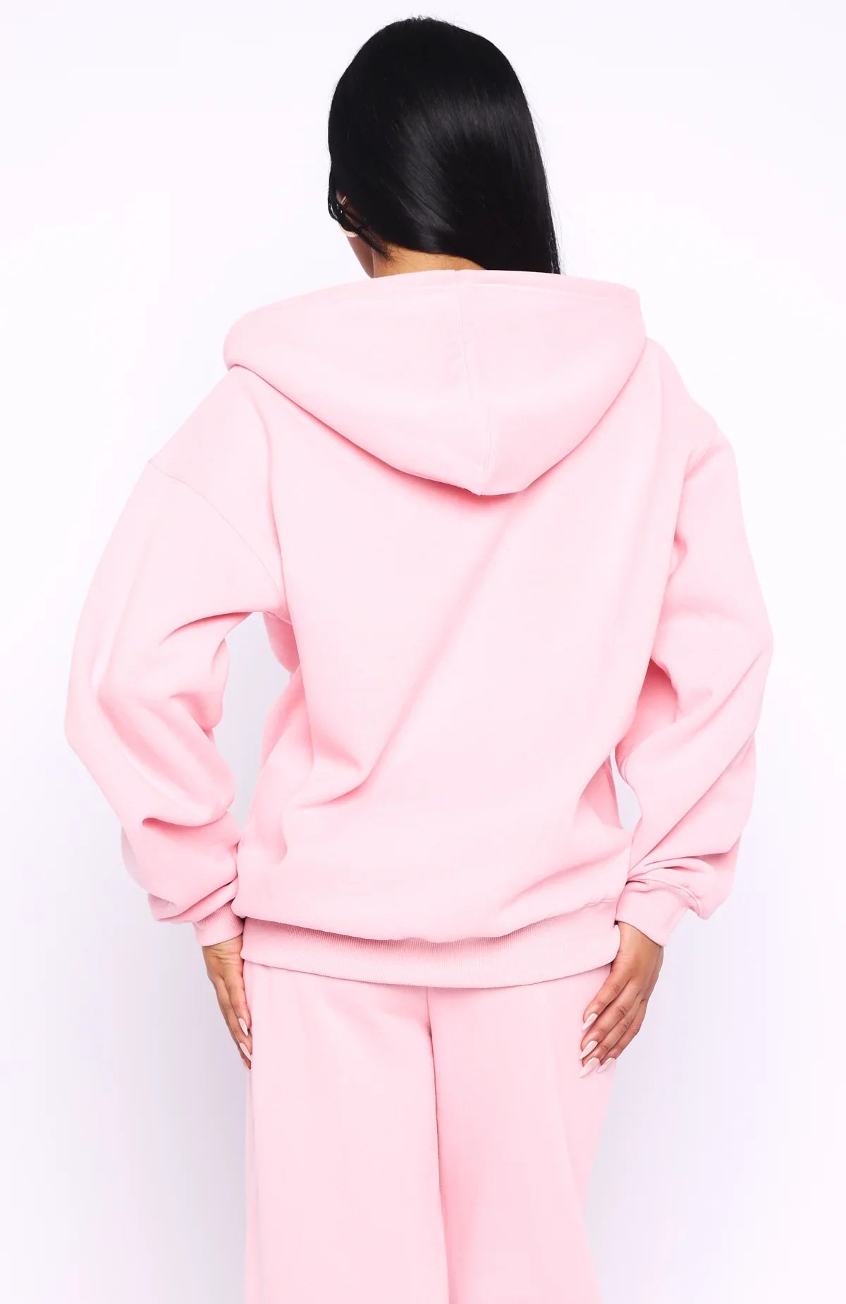 Ready To Go Zip Front Hoodie Pink