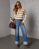 Jessina Cuffed Super Stretch Flare Jeans