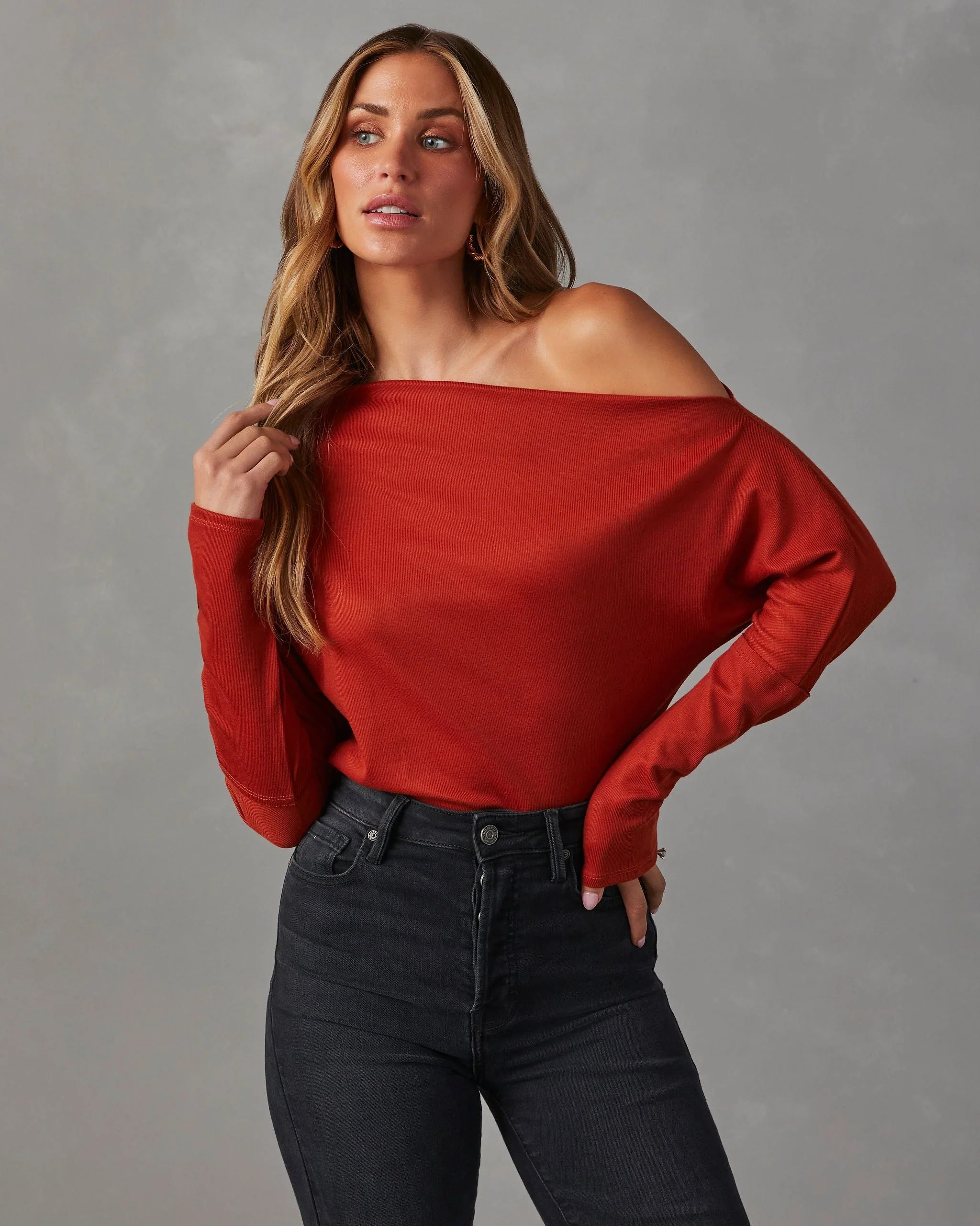 A Wow Moment Asymmetrical Long Sleeve Top