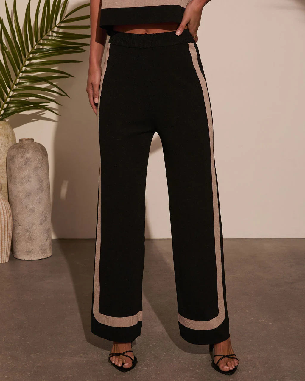 Cool Again Contrast Trim Pants