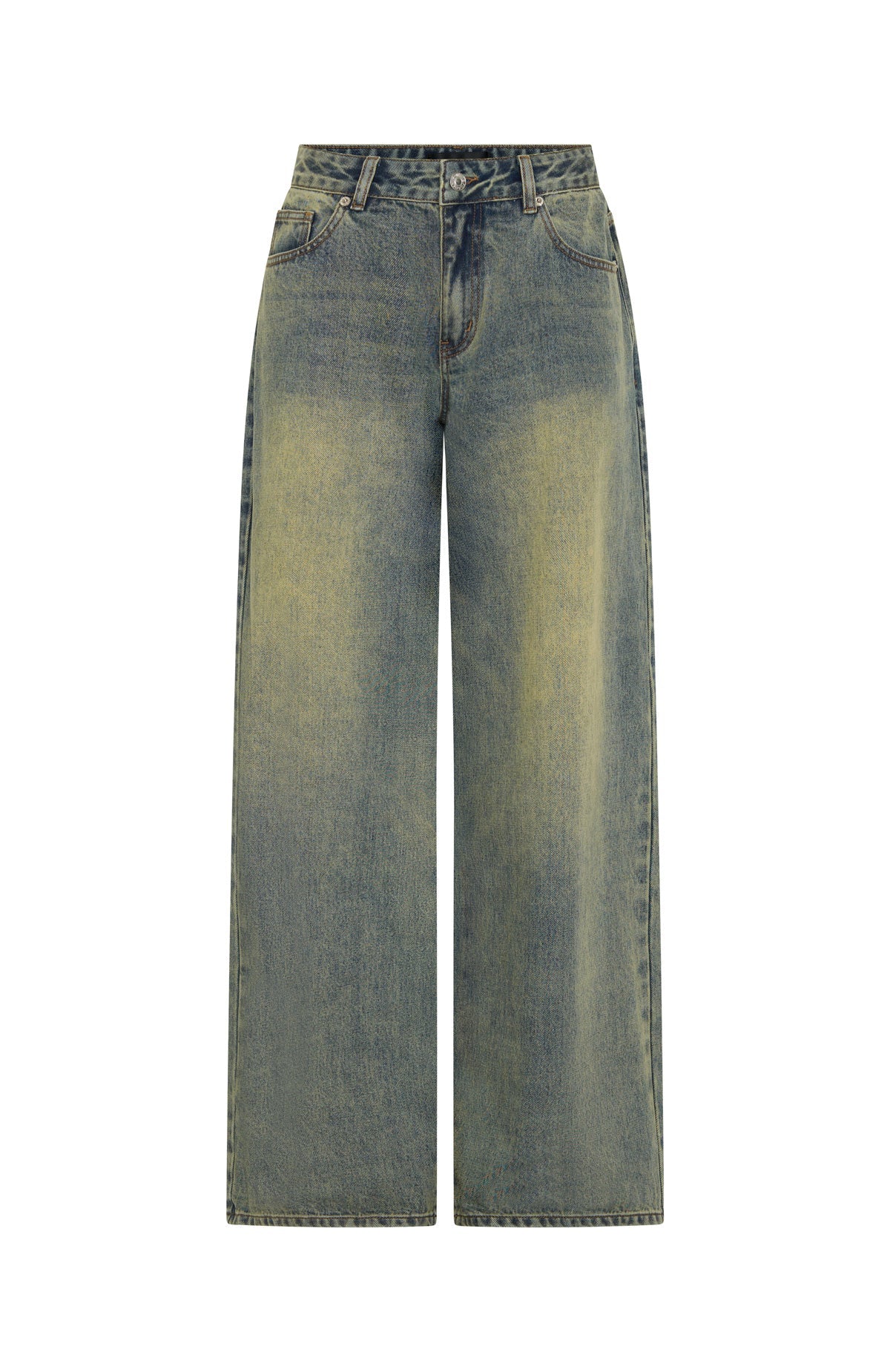 Maeve Low Rise Wide Leg Jeans Sand