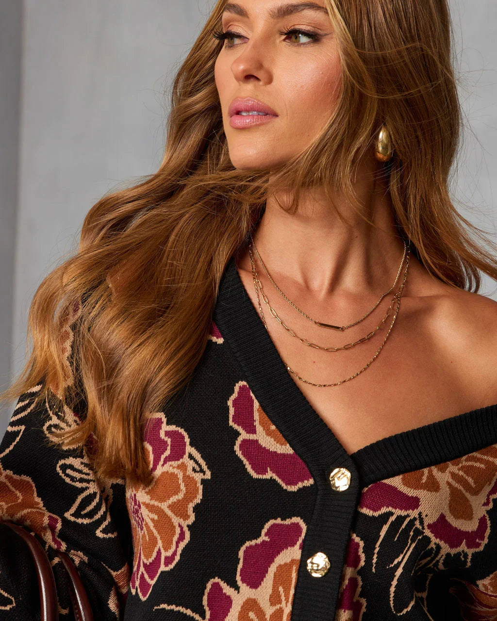 Paulino Printed Cardigan