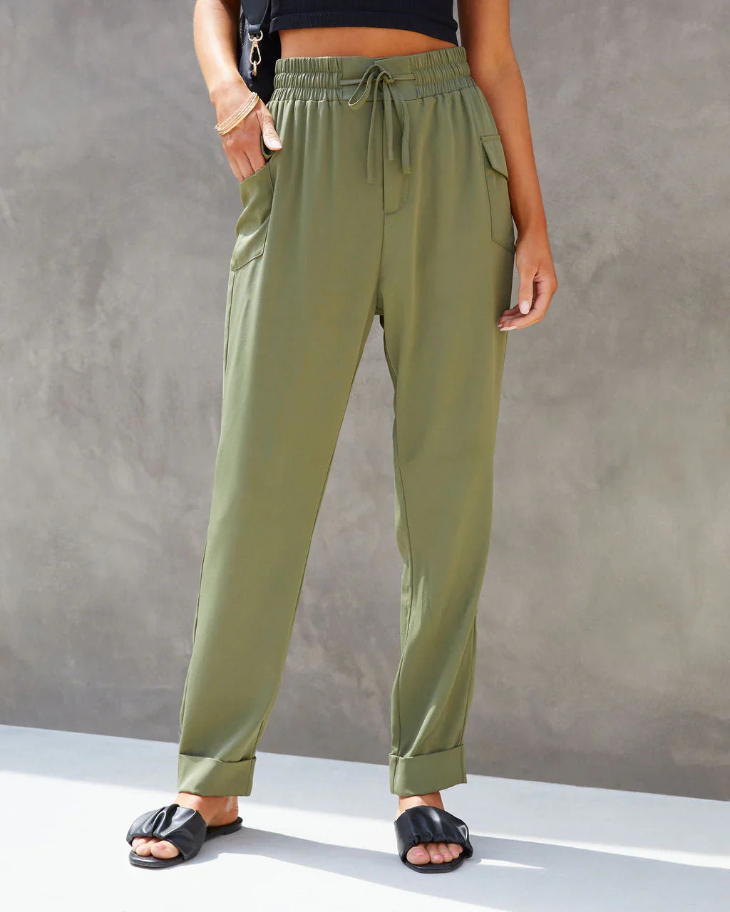 Hey Jane Drawstring Cargo Joggers