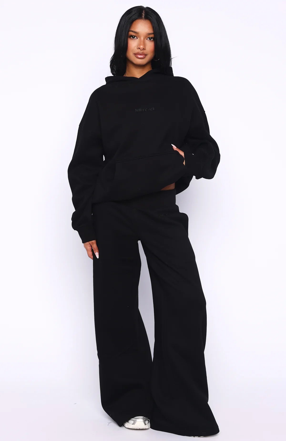Come A Long Way Oversized Hoodie Black