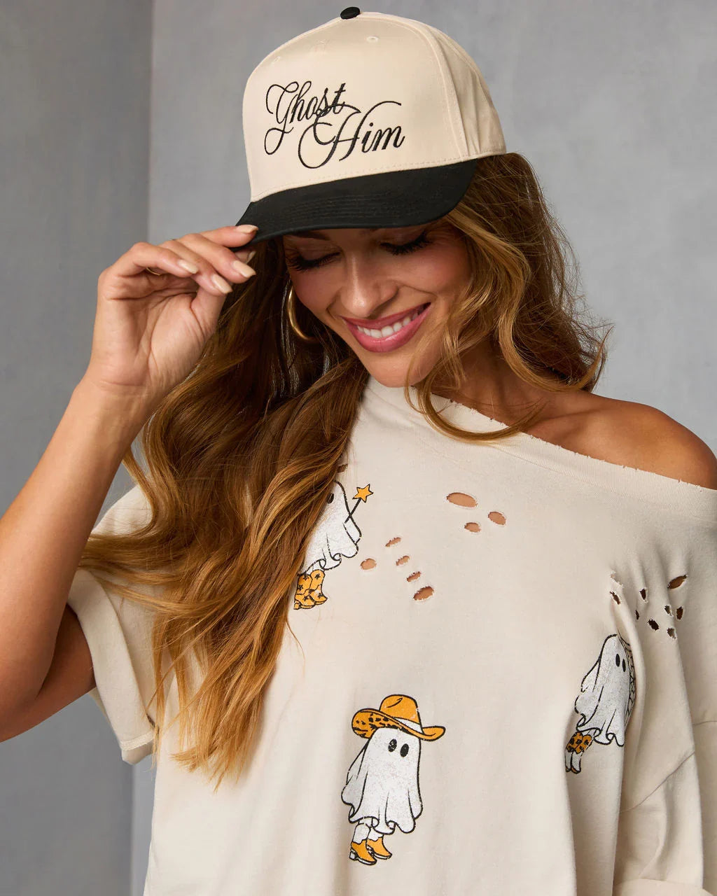 Ghost Him Snapback Hat