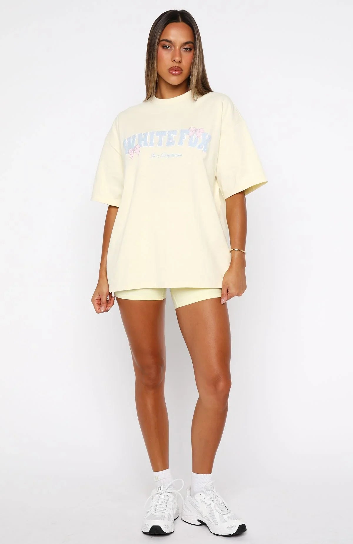 Daydreamers Madeline Oversized Tee Lemon