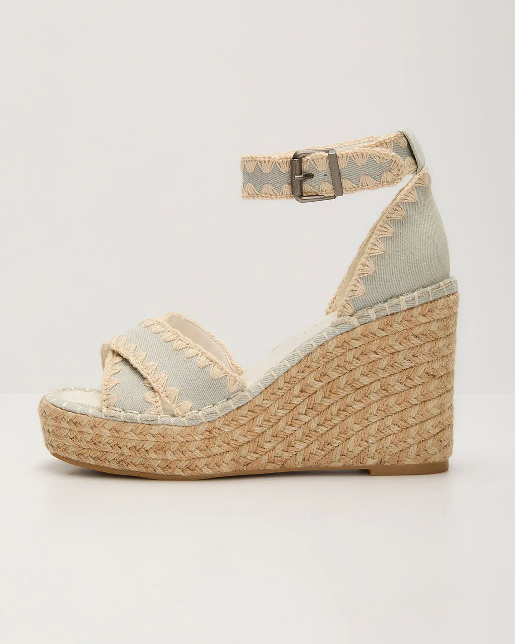 Saddler Raffia Wedge Sandal