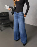 Senisa Rigid Wide Leg Jeans