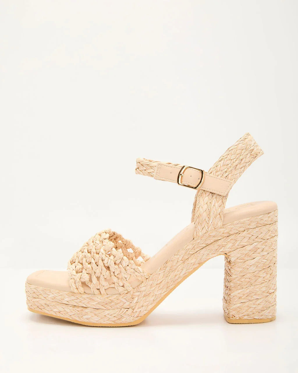 Normani Raffia Heeled Sandal