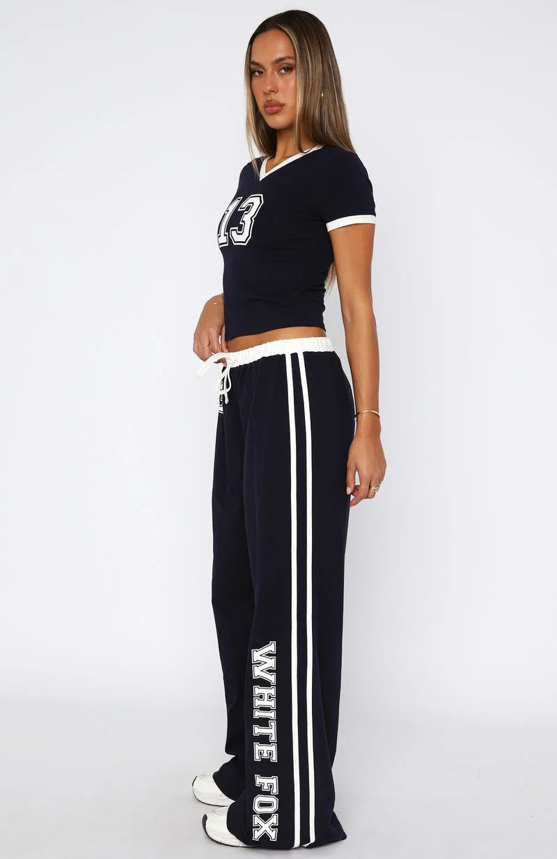 Trying Too Hard Track Pants Dark Navy