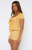 Cool It Crochet Short Sleeve Top Mango