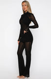 Rue De Romance Long Sleeve Jumpsuit Black