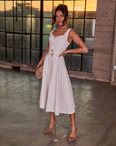 Dawn Notebook Belted Midi Dress