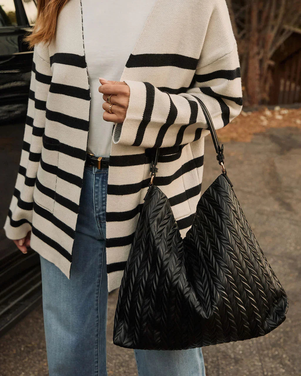 Fiona Woven Slouchy Tote