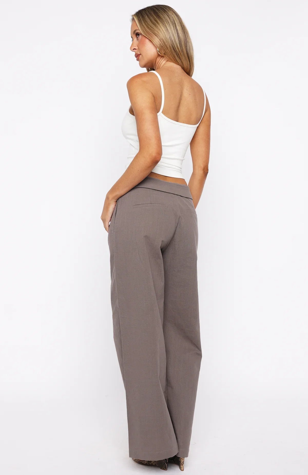 Starlight Riot Low Rise Pants Mocha