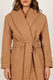 Emersyn Tie Front Coat Camel