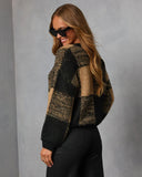 Reidah Knit Plaid Sweater