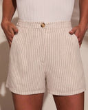 Juliet Days Striped High Rise Shorts